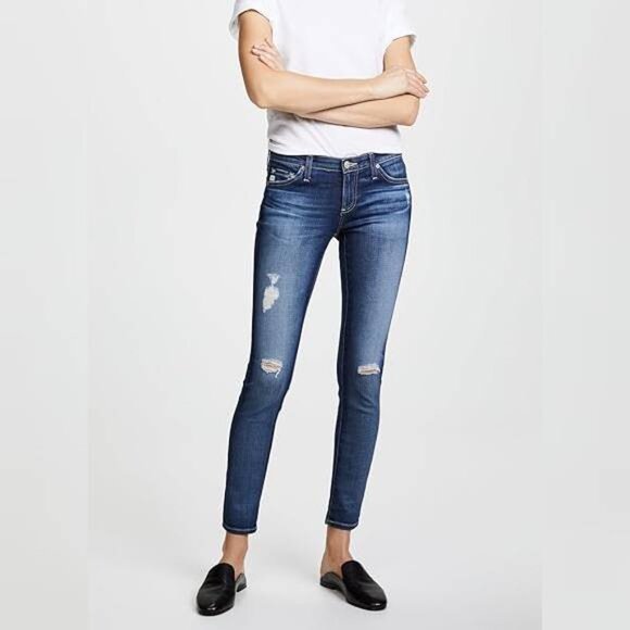 AG Adriano Goldschmied The Legging Ankle 11 Years Swap Meet Skinny Jeans - Picture 1 of 14